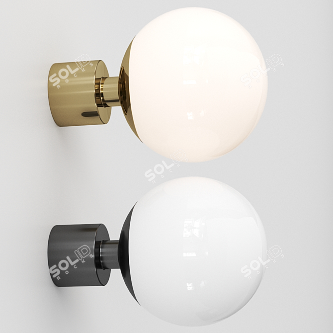 Elegant Pawn Wall & Ceiling Lamp 3D model image 1