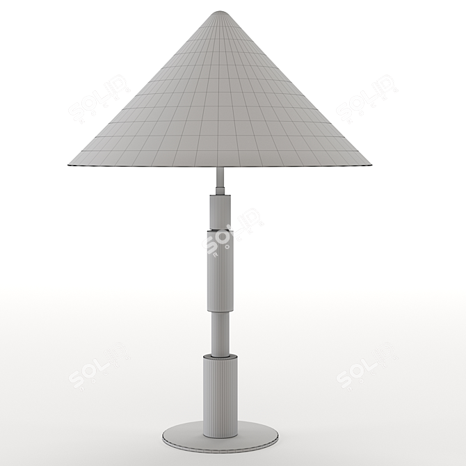 Sleek Stacked Table Lamp 3D model image 3