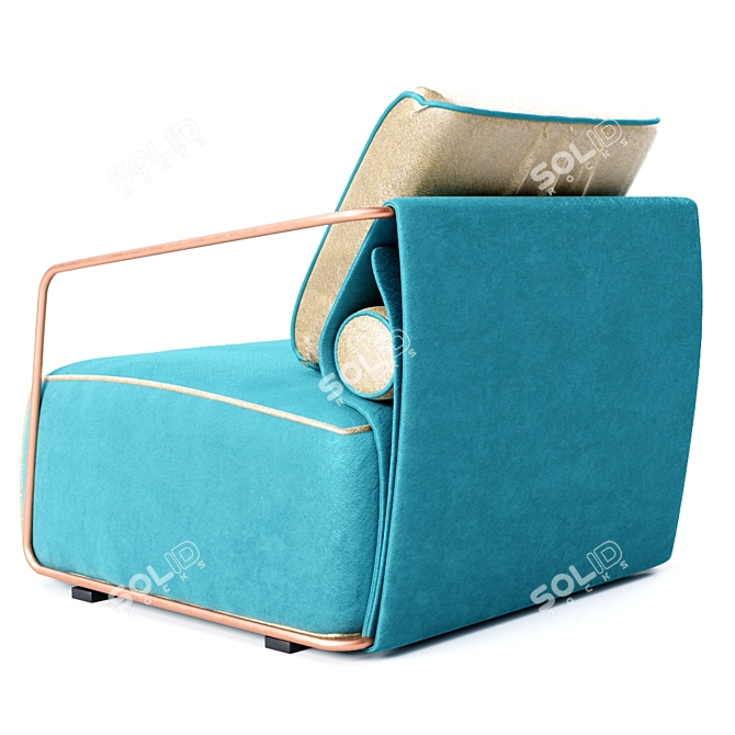 Elegant Adex Armchair by Belta Frajumar 3D model image 4