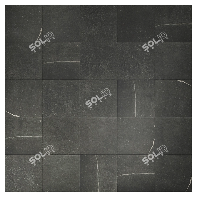 Multi-Texture Black Ceramic Marble 3D model image 1