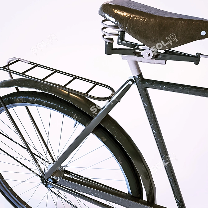 Vintage Bicycle: Textured, High Quality 3D model image 3