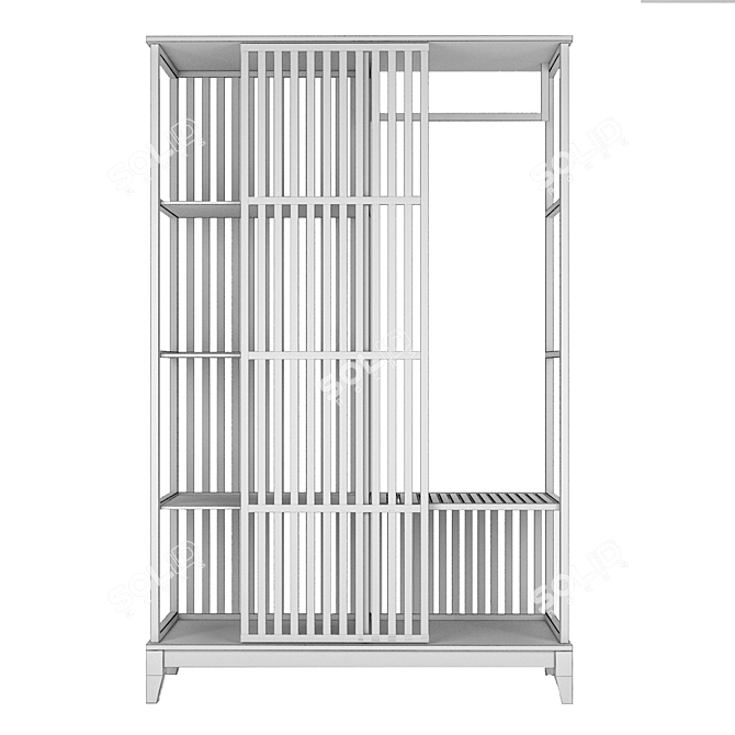 NORDKIZ Cabinet - Stylish Storage Solution 3D model image 2