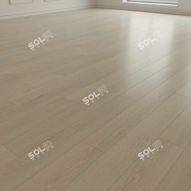 Natural Wood Parquet Laminate 3D model image 3