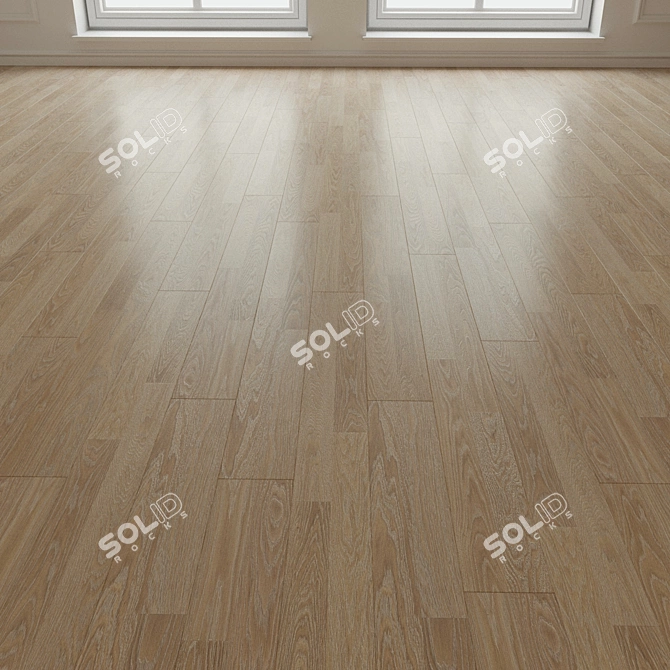 Natural Wood Parquet Laminate 3D model image 1