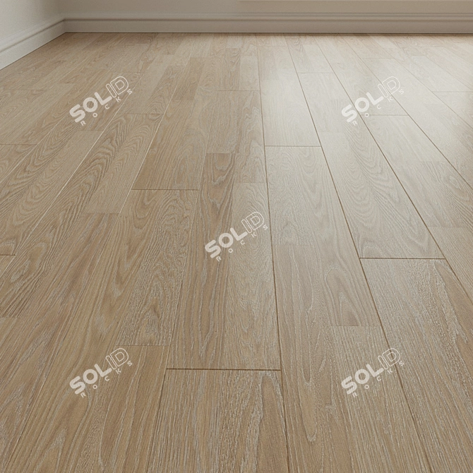 Natural Wood Parquet Laminate 3D model image 2