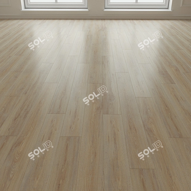 Title: Natural Wood Parquet Laminate 3D model image 1