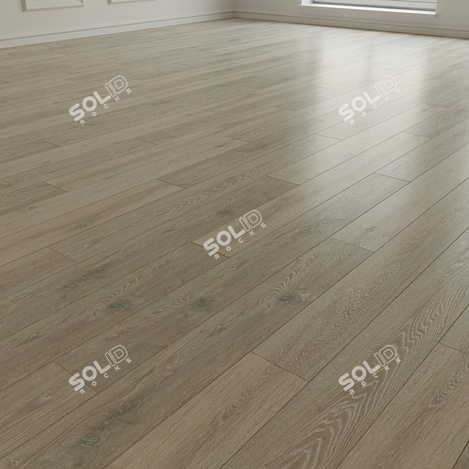 Natural Wood Laminate Parquet 3D model image 1