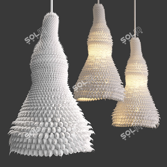 Elastic Glow Pendant - Acus Studio 3D model image 1