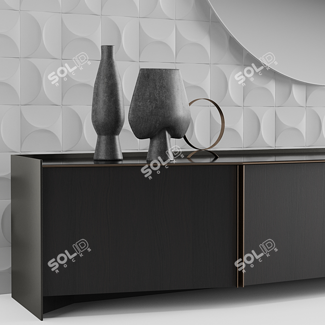 Sleek & Stylish Athus Sideboard 3D model image 4