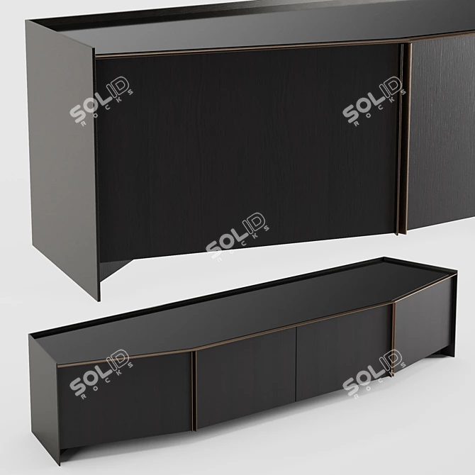 Sleek & Stylish Athus Sideboard 3D model image 6