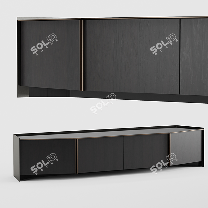 Sleek & Stylish Athus Sideboard 3D model image 7