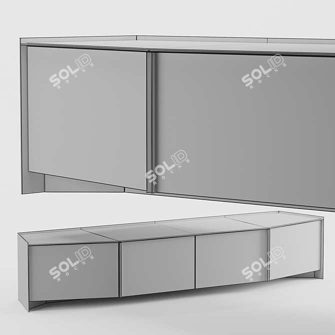 Sleek & Stylish Athus Sideboard 3D model image 8