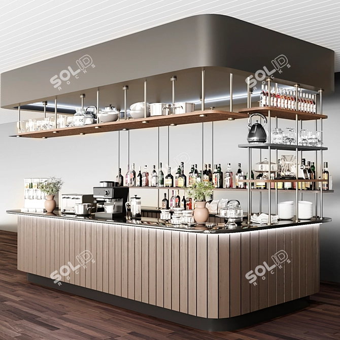 Cafe Design: Coffee Point and Bar 3D model image 1