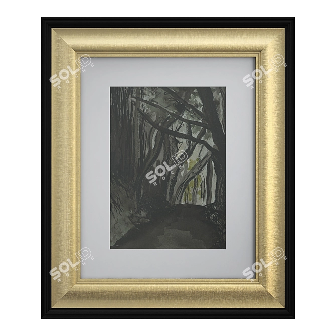 Classic Art Frame 3D model image 1