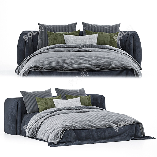 Luxury Dream Bed 3D model image 1