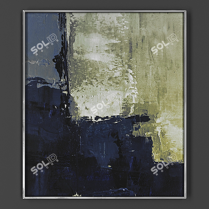 Elegant Framed Artwork 3D model image 1