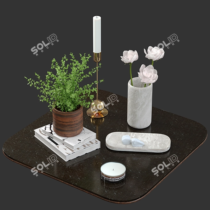 Stylish H&M Home Decor 3D model image 1