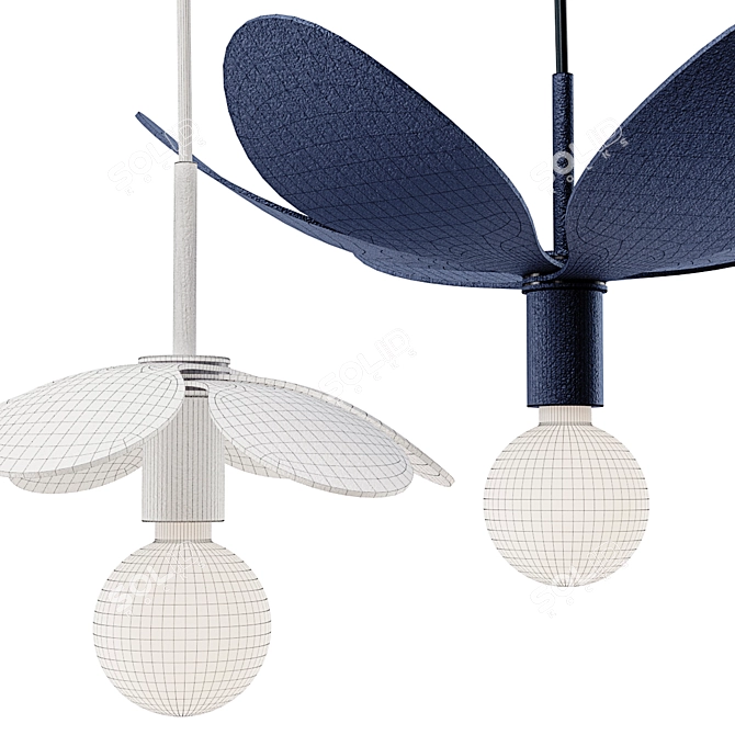 Blossom Pendant Light by Monika Mulder 3D model image 3