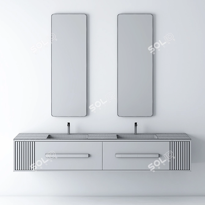 Sleek Washbasin | Modern Design 3D model image 2