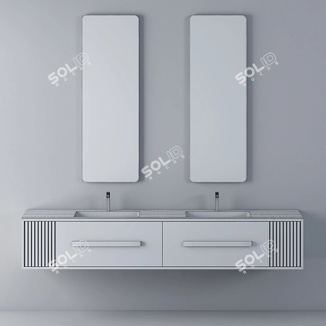 Sleek Washbasin | Modern Design 3D model image 7