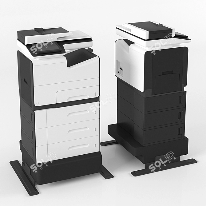 HP PageWide Enterprise Printer 3D model image 2