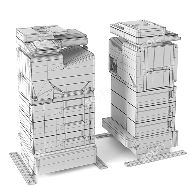 HP PageWide Enterprise Printer 3D model image 3