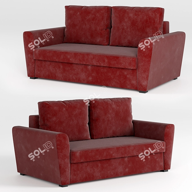  Hummingbird Sofa: Stylish and Comfortable 3D model image 1
