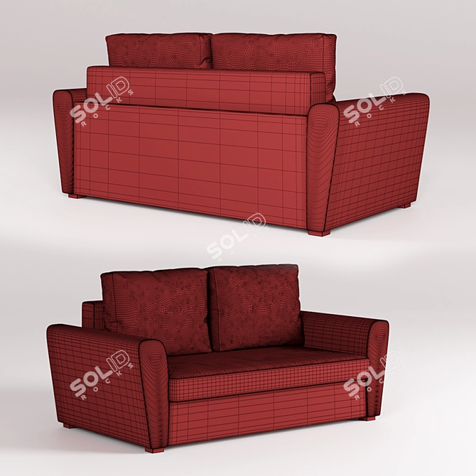  Hummingbird Sofa: Stylish and Comfortable 3D model image 4
