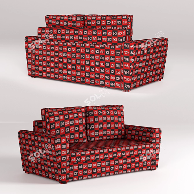  Hummingbird Sofa: Stylish and Comfortable 3D model image 5