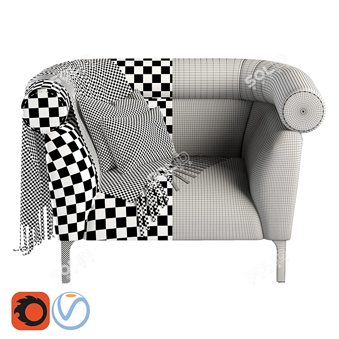 Roubel Sofa 02: Stylish and Versatile Modern Design 3D model image 4