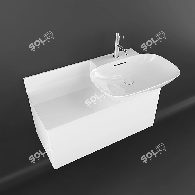 Laufen INO 900mm Modern Sink 3D model image 1