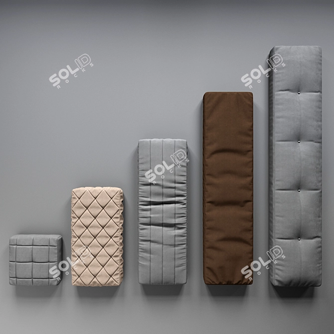 ErgoSeat Cushions-5 Sizes 3D model image 3