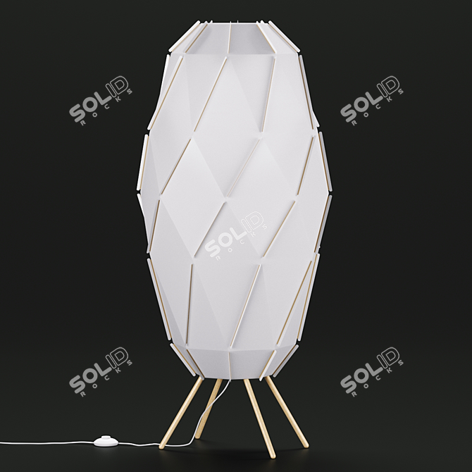 Cozy Ambiance with IKEA SJOPENNA Floor Lamp 3D model image 3