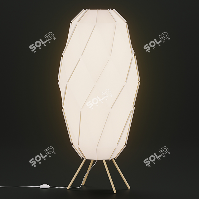 Cozy Ambiance with IKEA SJOPENNA Floor Lamp 3D model image 4