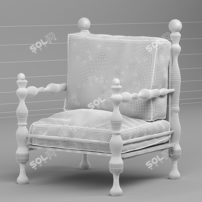 Modern Mesh Chair - 2015 Design 3D model image 5