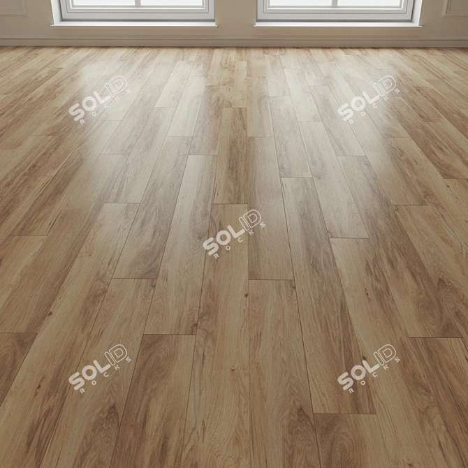 Natural Wood Parquet Laminate 3D model image 1