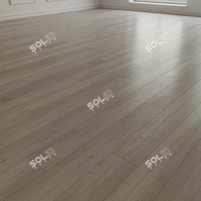 Natural Wood Laminate Flooring 3D model image 3