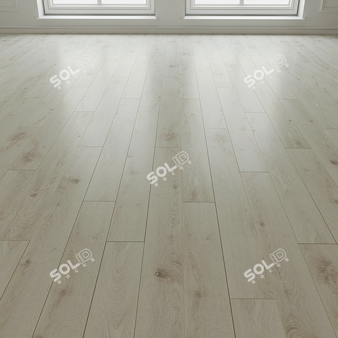 Natural Wood Laminate Flooring 3D model image 1