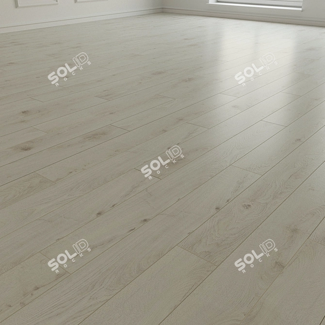 Natural Wood Laminate Flooring 3D model image 2