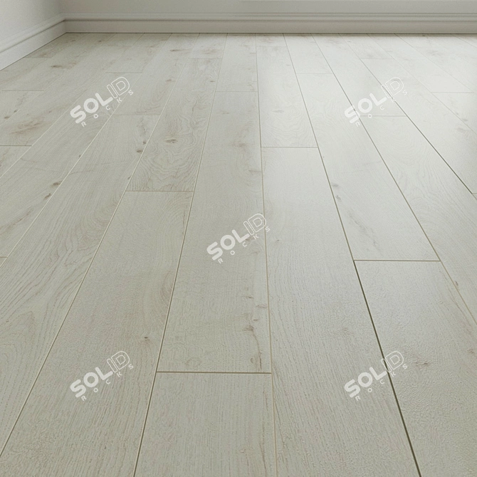 Natural Wood Laminate Flooring 3D model image 3