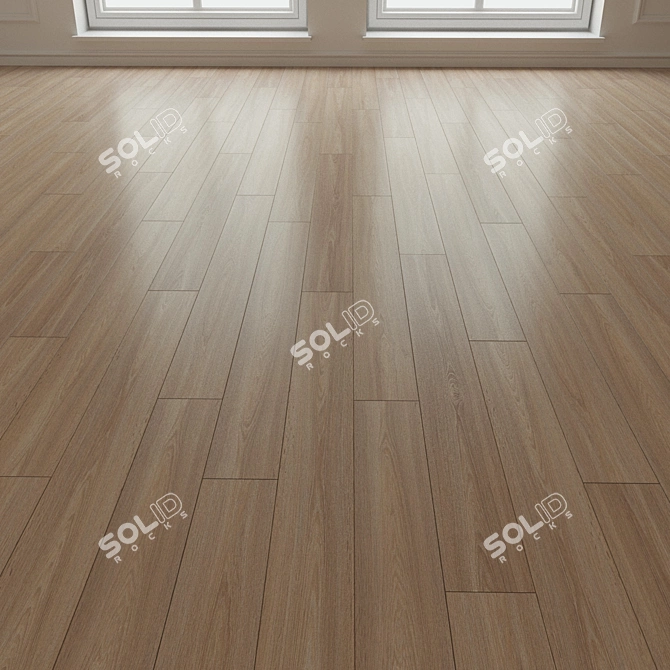 Natural Wood Parquet Laminate 3D model image 1