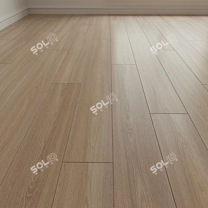 Natural Wood Parquet Laminate 3D model image 3