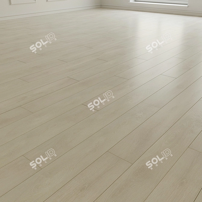 Title: Natural Wood Parquet Flooring 3D model image 2