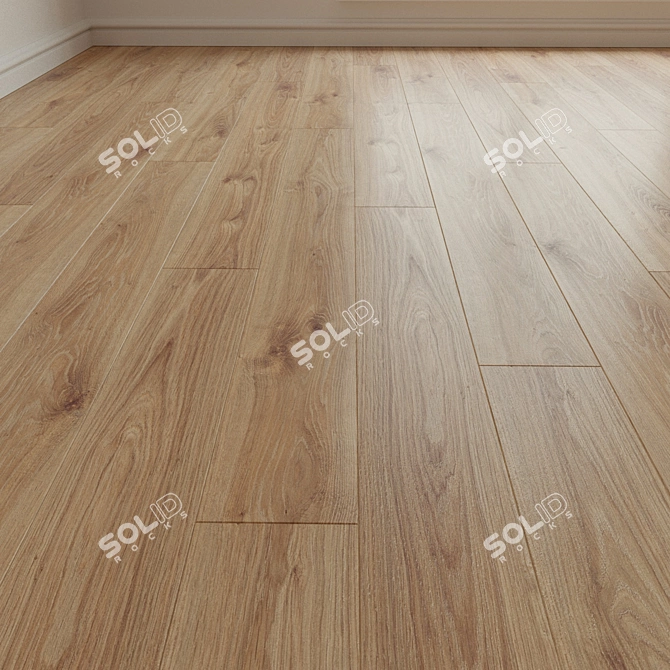 Natural Wood Parquet Laminate 3D model image 1