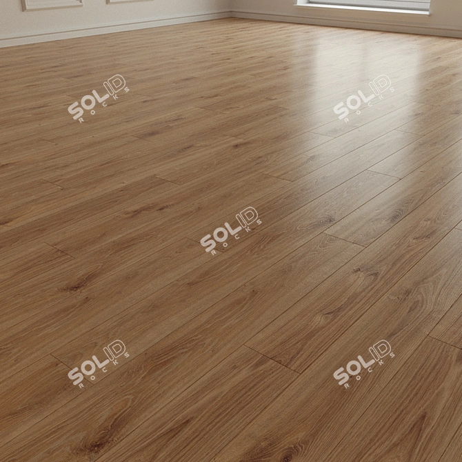 Natural Wood Parquet Laminate 3D model image 3