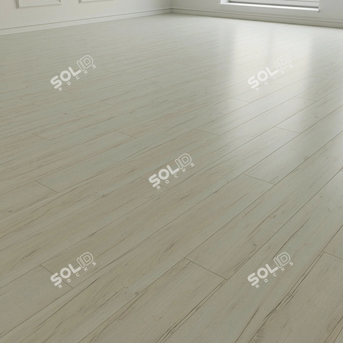 Natural Wood Parquet Laminate 3D model image 3