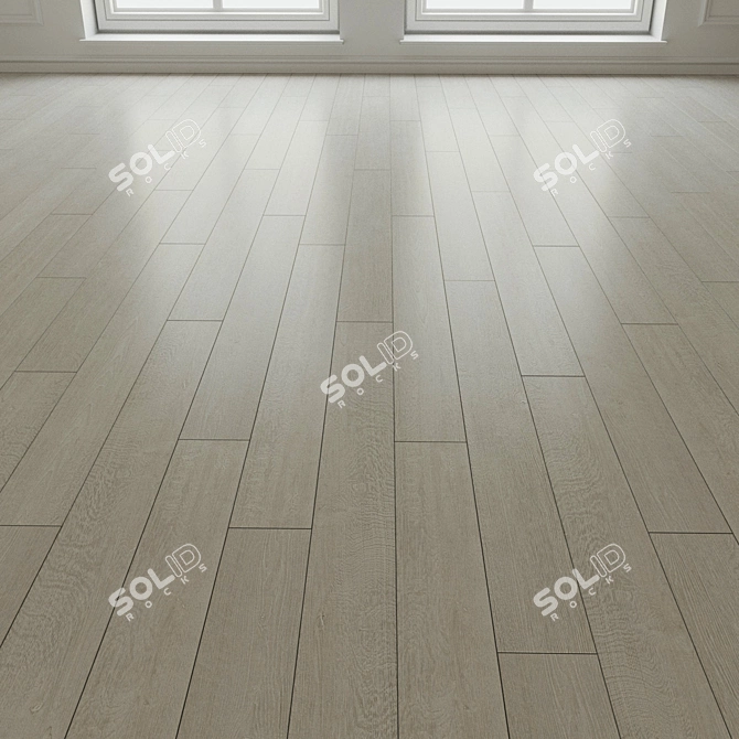 Natural Wood Laminate Parquet 3D model image 1