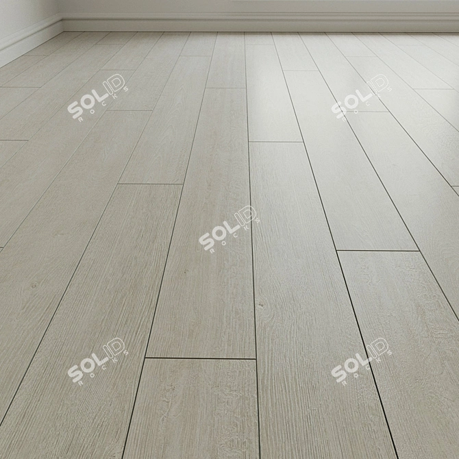 Natural Wood Laminate Parquet 3D model image 2