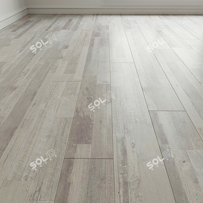 Natural Wood Laminate Parquet 3D model image 2