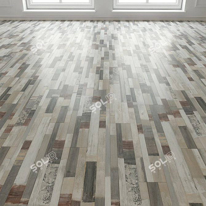 Natural Wood Laminate Parquet 3D model image 1